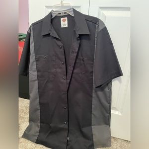 Dickies Two-Tone Twill Short Sleeve Work Shirt